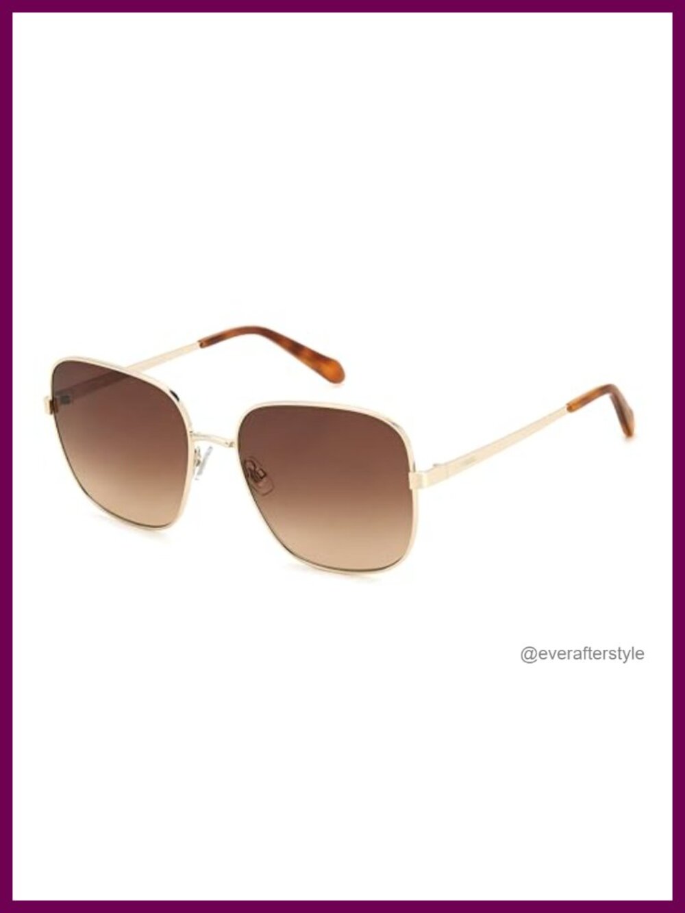 Square Sunglasses UV400 Non-Polarized Metal Frame Full Frame 57mm